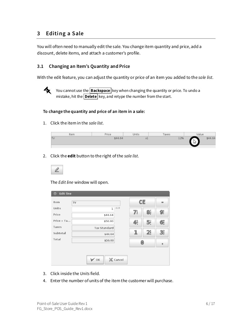 POS user guide preview